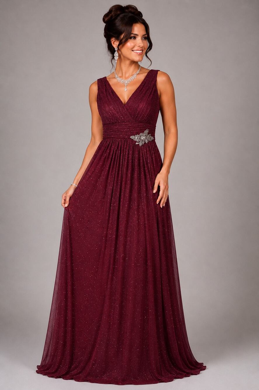 Ever Pretty Red Sparkly Gown